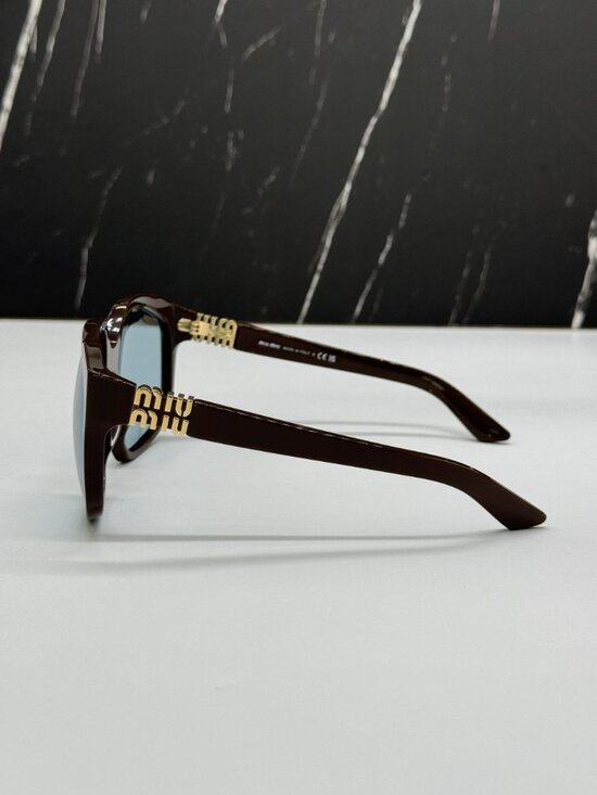 NEW MIU MIU MUA07S 24D20R OVERSIZED MIU MIU SUNGLASSES SMUA 07 24D20R main image 4